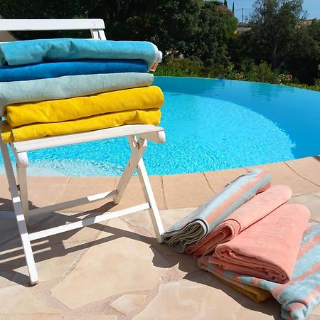 4-Star Private Villa With Heated Pool And Panoramic Sea View At Gulf De Saint Tropez Cavalaire-sur-Mer Esterno foto