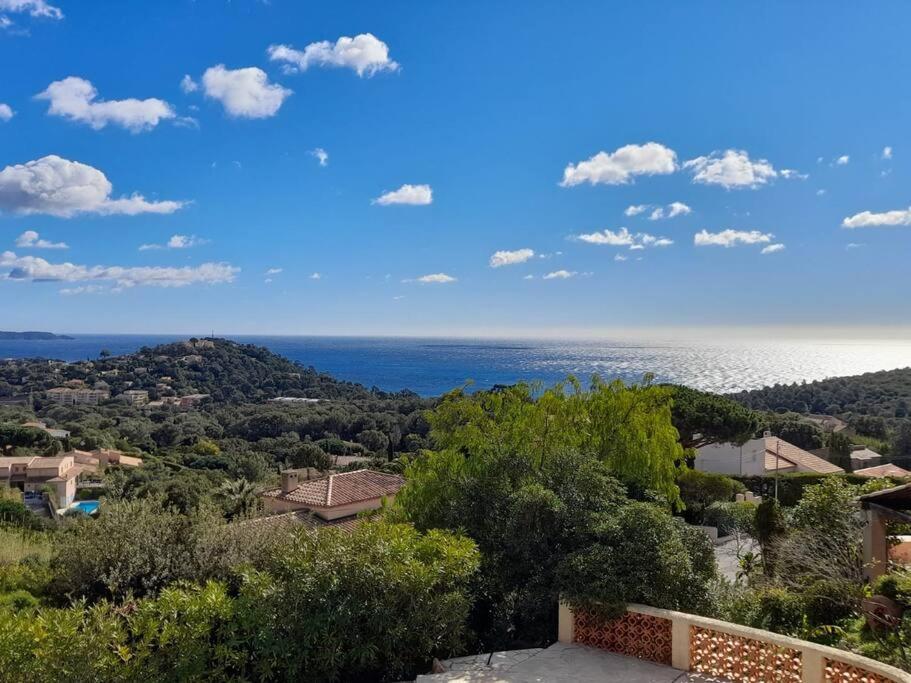 4-Star Private Villa With Heated Pool And Panoramic Sea View At Gulf De Saint Tropez Cavalaire-sur-Mer Esterno foto