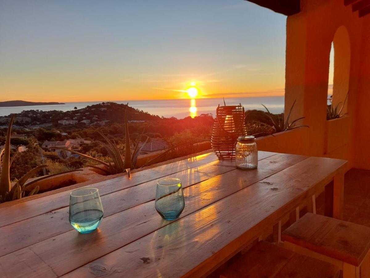 4-Star Private Villa With Heated Pool And Panoramic Sea View At Gulf De Saint Tropez Cavalaire-sur-Mer Esterno foto