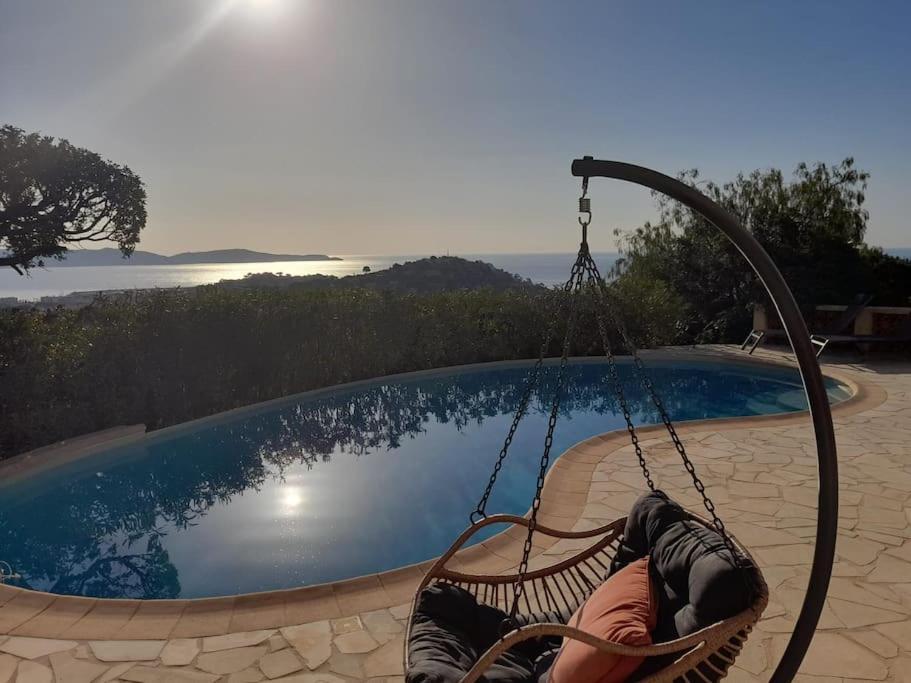 4-Star Private Villa With Heated Pool And Panoramic Sea View At Gulf De Saint Tropez Cavalaire-sur-Mer Esterno foto
