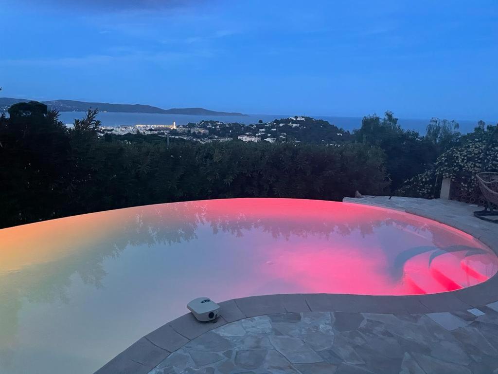 4-Star Private Villa With Heated Pool And Panoramic Sea View At Gulf De Saint Tropez Cavalaire-sur-Mer Esterno foto