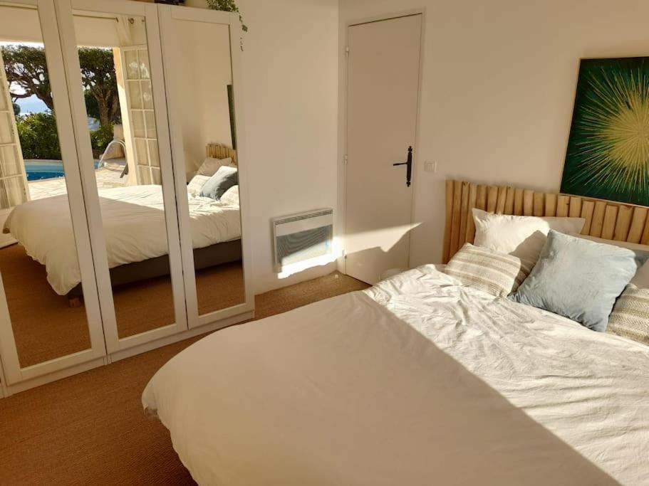 4-Star Private Villa With Heated Pool And Panoramic Sea View At Gulf De Saint Tropez Cavalaire-sur-Mer Esterno foto