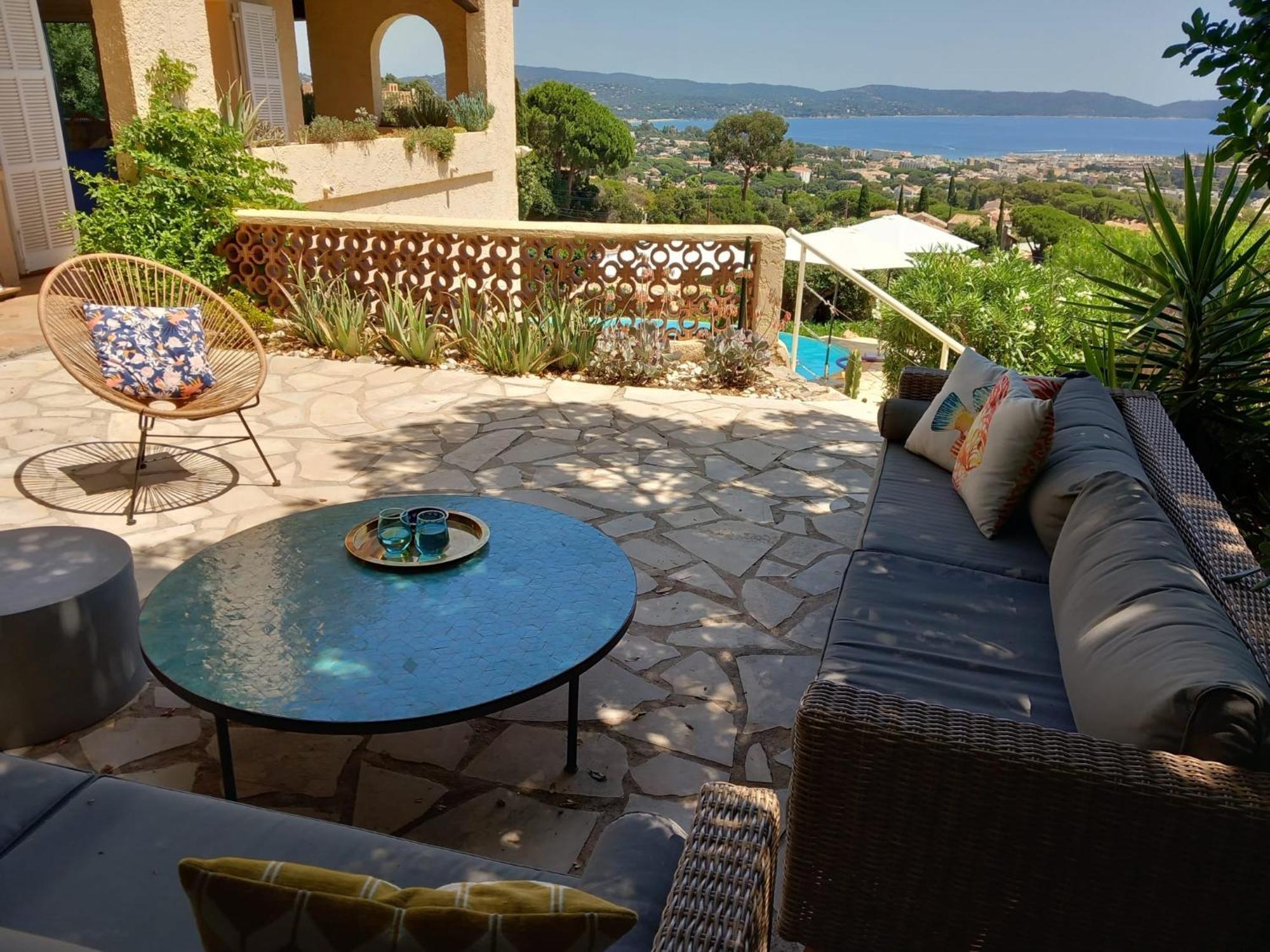 4-Star Private Villa With Heated Pool And Panoramic Sea View At Gulf De Saint Tropez Cavalaire-sur-Mer Esterno foto