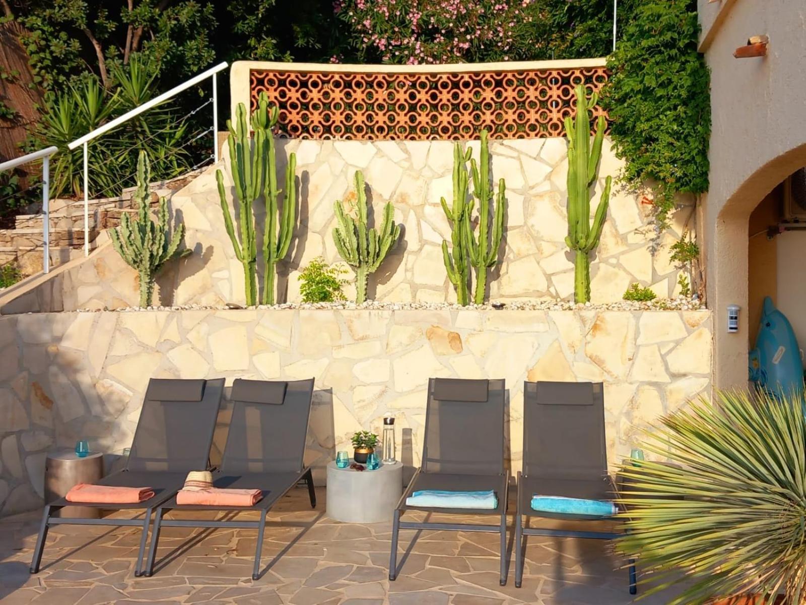 4-Star Private Villa With Heated Pool And Panoramic Sea View At Gulf De Saint Tropez Cavalaire-sur-Mer Esterno foto