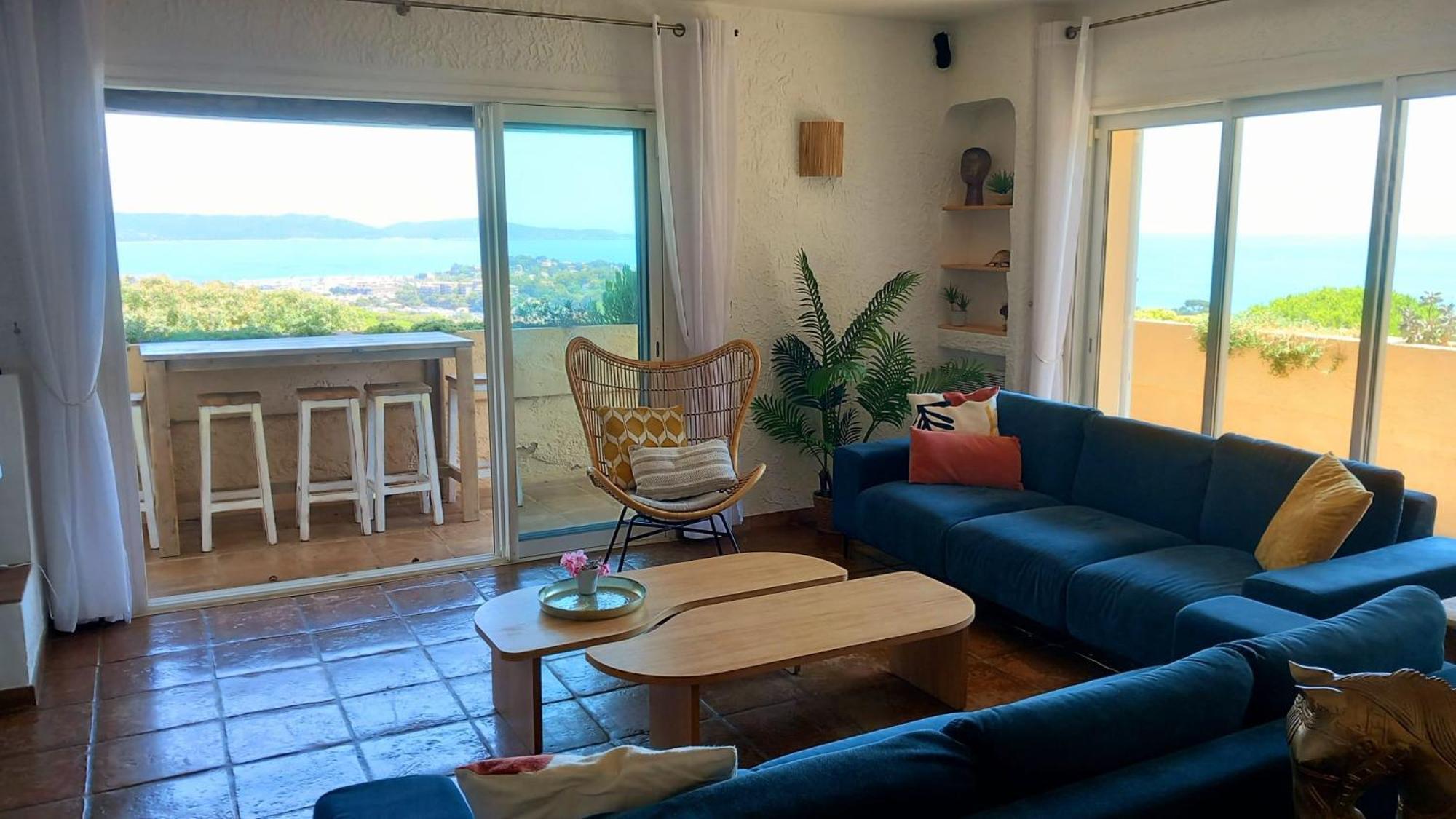 4-Star Private Villa With Heated Pool And Panoramic Sea View At Gulf De Saint Tropez Cavalaire-sur-Mer Esterno foto